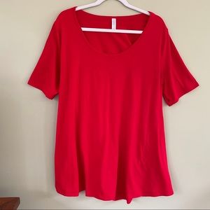 lulaRoe Red Tunic t shirt Size XL